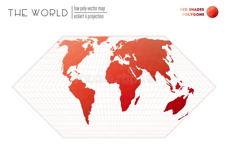 Vector map of the world. stock illustration