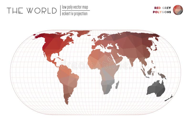 Vector map of the world. royalty free illustration
