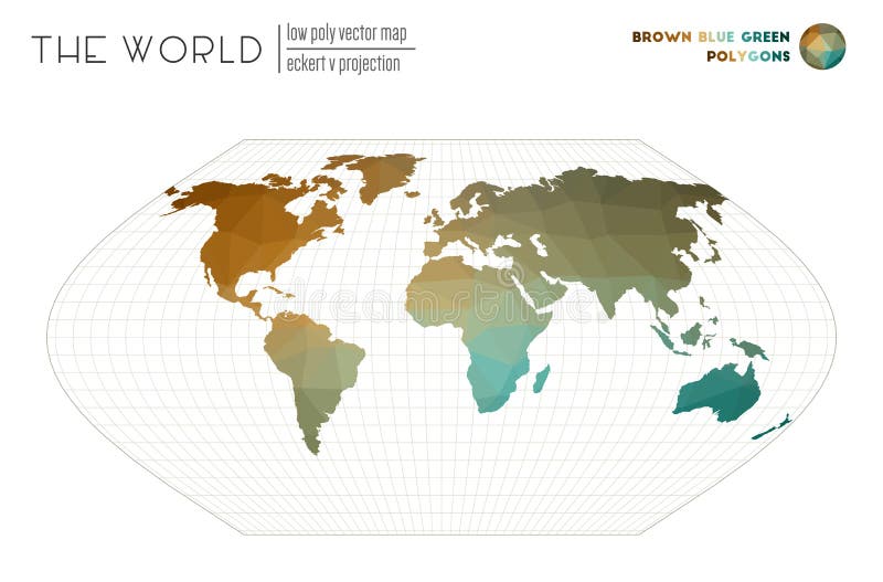 Vector map of the world.. stock illustration