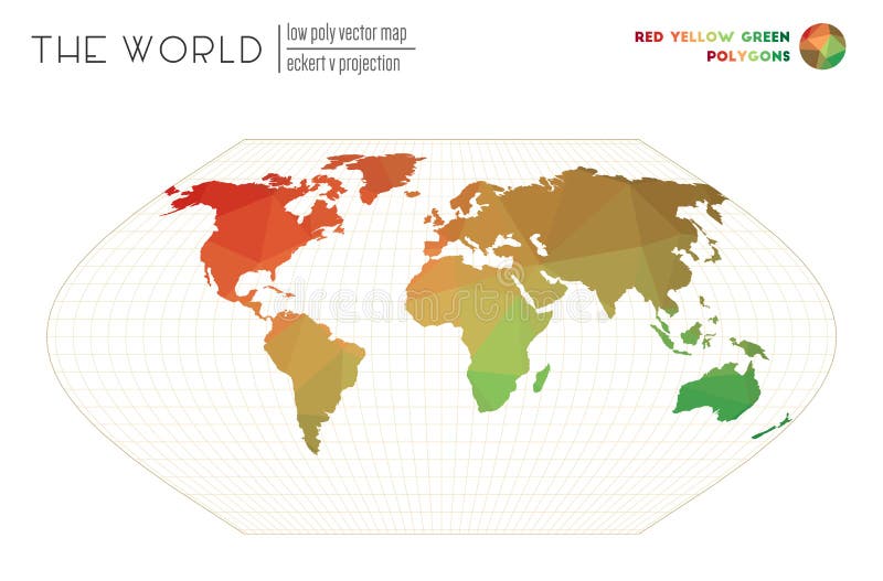Vector map of the world. royalty free illustration