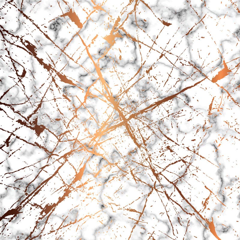 Vector marble texture design with golden splatter lines, black and white marbling surface, modern luxurious background royalty free illustration