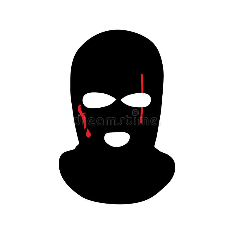 Vector Masks of Criminals, Bandits and Mafia Stock Illustration ...