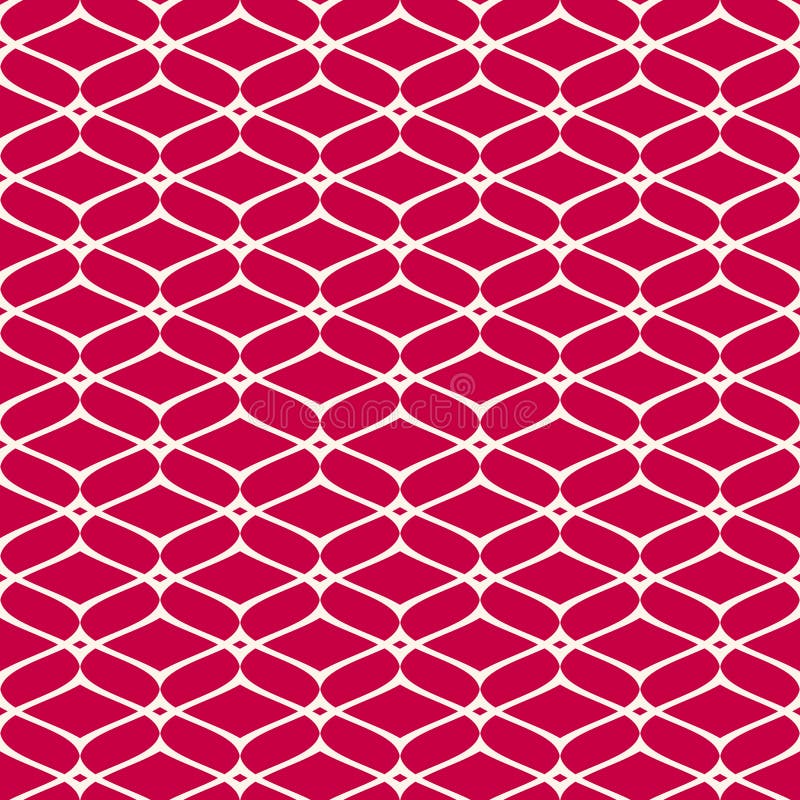 Vector mesh seamless pattern. Red and white luxury background.