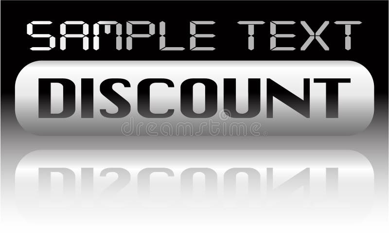 Vector metal discount banner