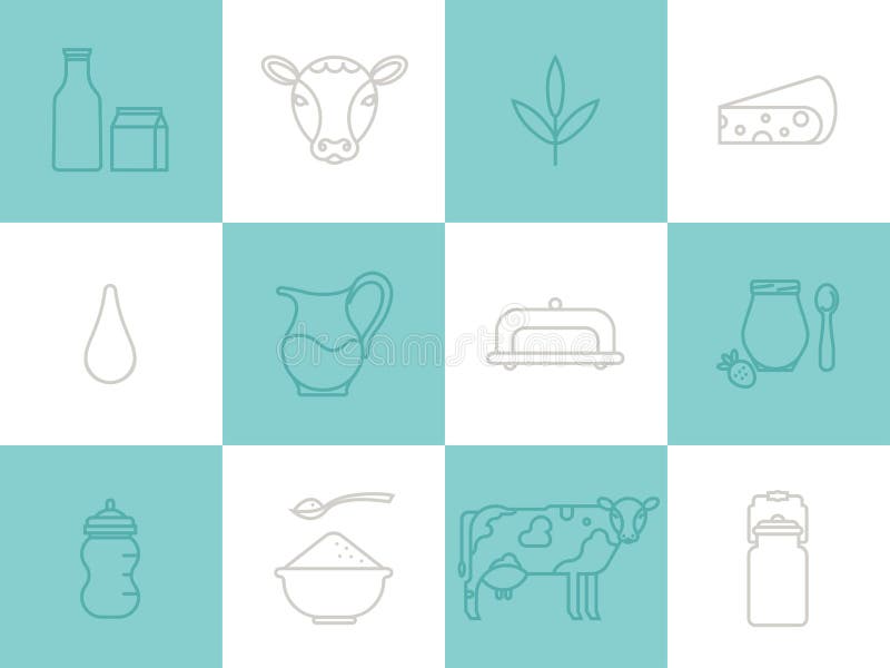 Vector milk icon stock illustration