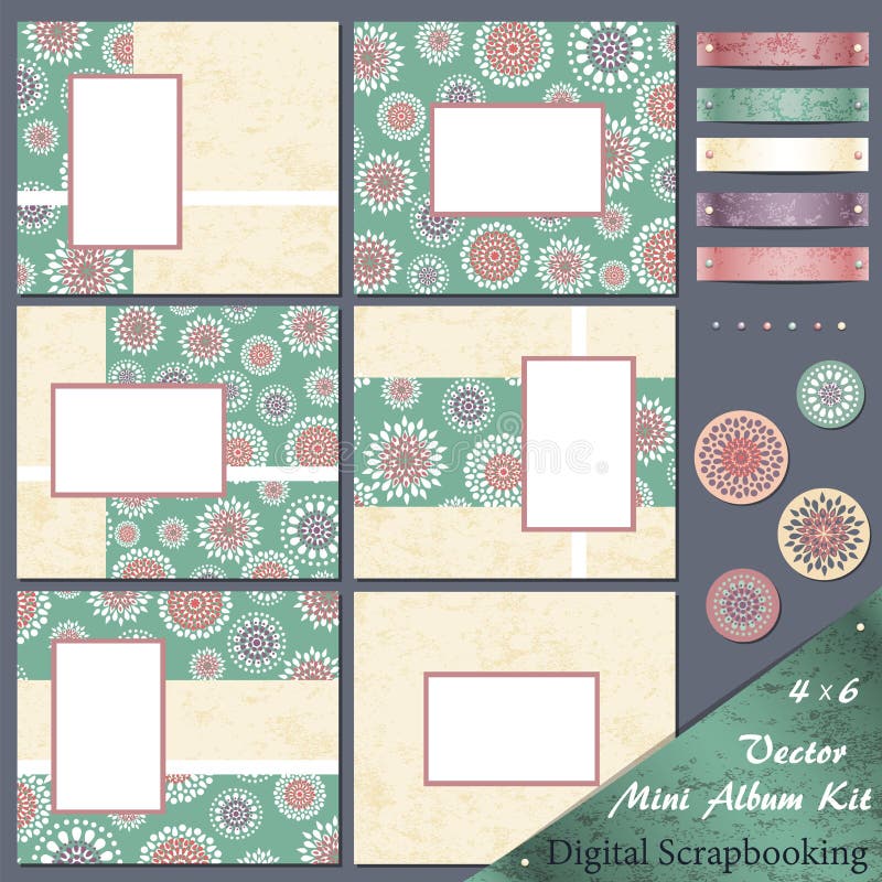 Vector Mini Album Kit vector illustration Vector Mini Album Kit vector illustration