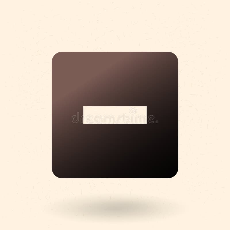 Vector Minus Button for Media Player royalty free illustration