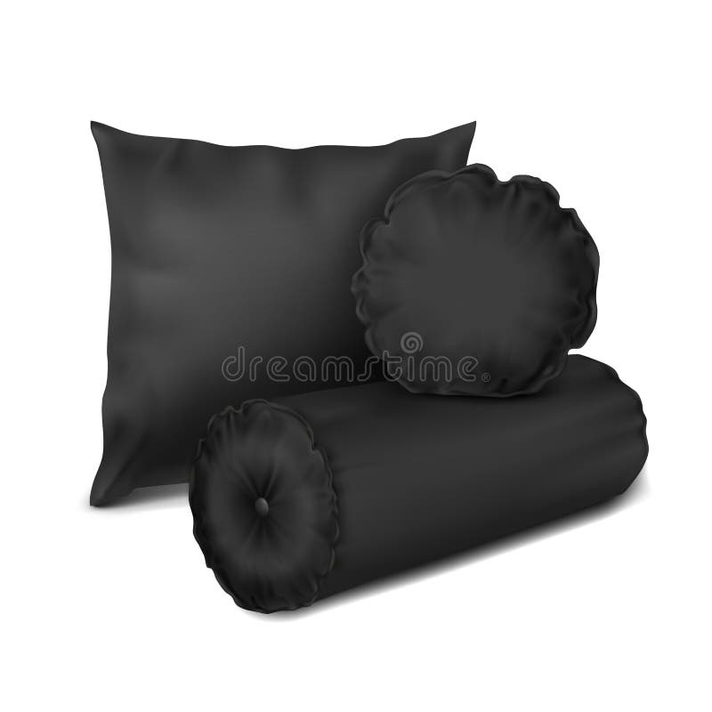 black round pillow