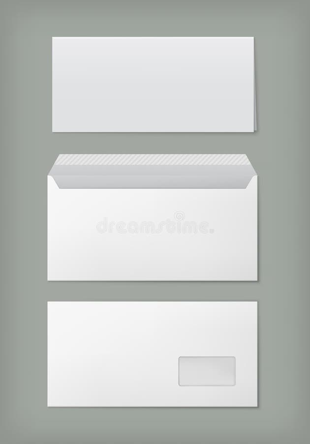 Mail envelope template over transparent Royalty Free Vector