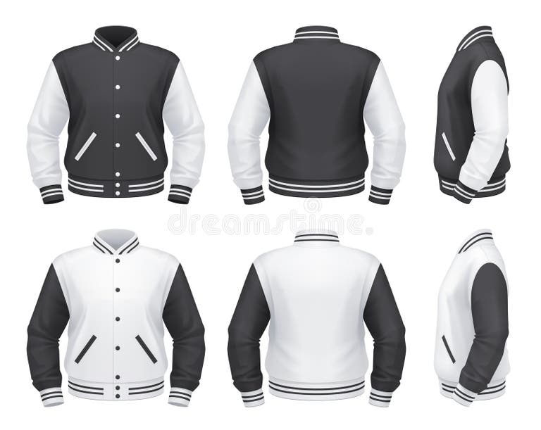 Varsity Jacket Template Stock Illustrations – 1,003 Varsity Jacket ...