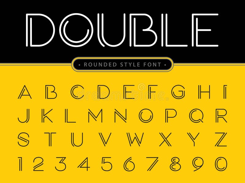 Modern Double Font Stock Illustrations – 2,236 Modern Double Font Stock ...