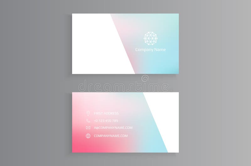 Vector Modern Creative and Clean Business Card Template vector illustration