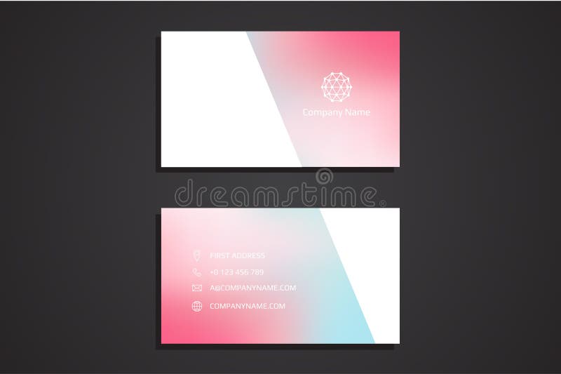 Vector Modern Creative and Clean Business Card Template royalty free illustration