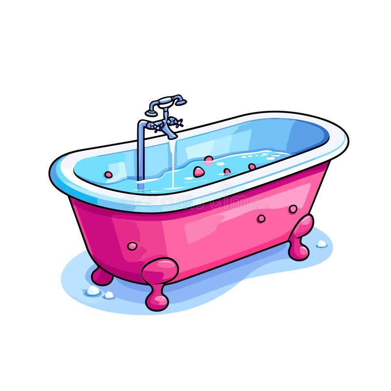 Bathtub Water Running Stock Illustrations 230 Bathtub Water Running