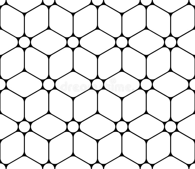 Vector modern seamless sacred geometry pattern flower of life, black and white abstract