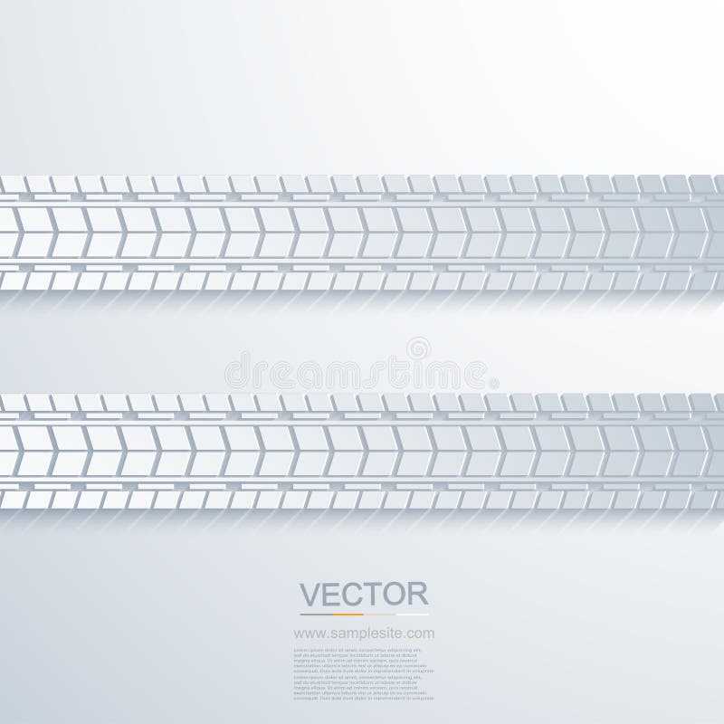 Vector modern trace of the tire background stock illustration Vector modern trace of the tire background stock illustration