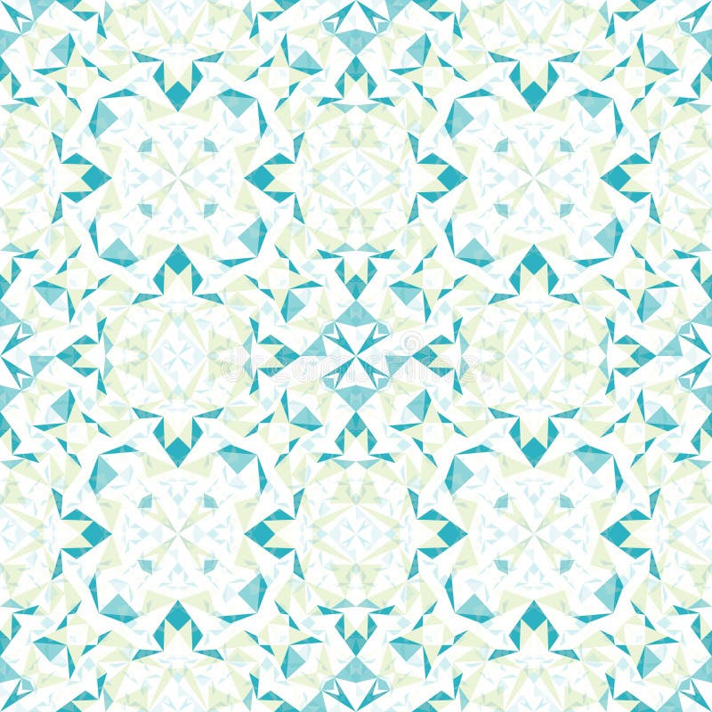 Vector Modern White Blue Green Abstract Geometric Textured Seamless Pattern Background. Great for elegant texture fabric