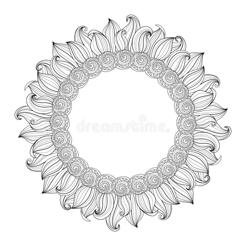 Vector Monochrome Floral Background vector illustration Vector Monochrome Floral Background vector illustration