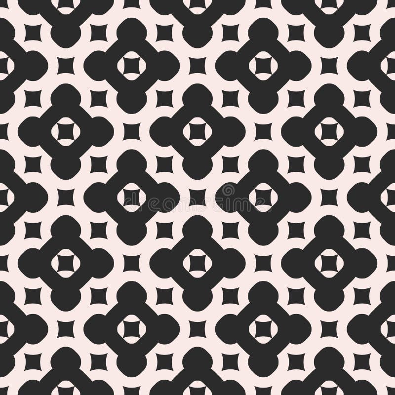 Vector monochrome seamless pattern. Abstract endless geometric royalty free illustration Vector monochrome seamless pattern. Abstract endless geometric royalty free illustration