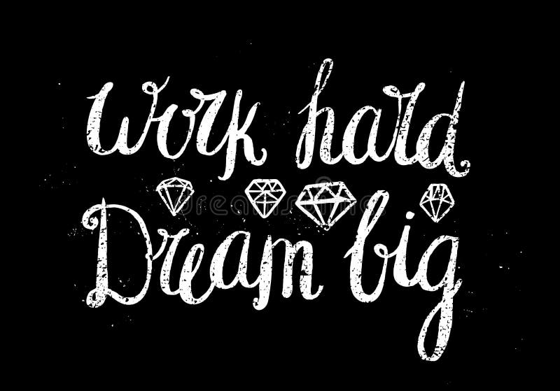 Vector motivating, inspirational quote. Work hard royalty free illustration Vector motivating, inspirational quote. Work hard royalty free illustration