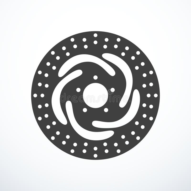 Bike Brake Disc Black Silhouette Stock Vector Illustration of illustration, hobby 26239125