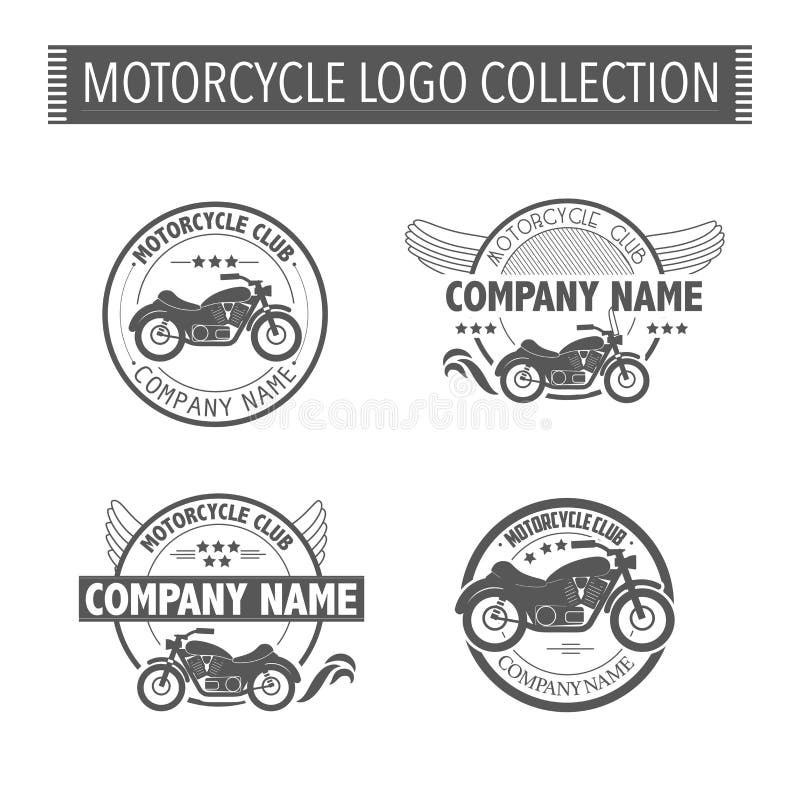 Vector Motorcycle Club Logo Stock Vector - Illustration of design, black:  60821414