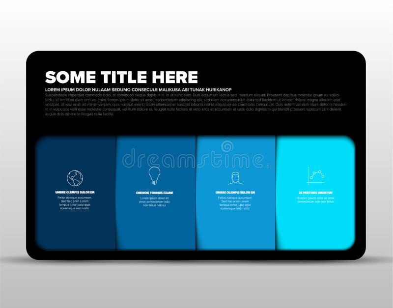 Vector multipurpose Infographic template royalty free illustration