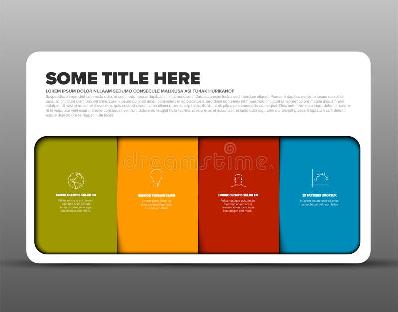 Vector multipurpose Infographic timeline template royalty free illustration