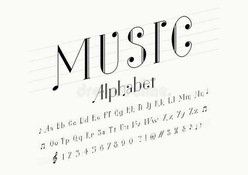 what is the name of the music note font in word