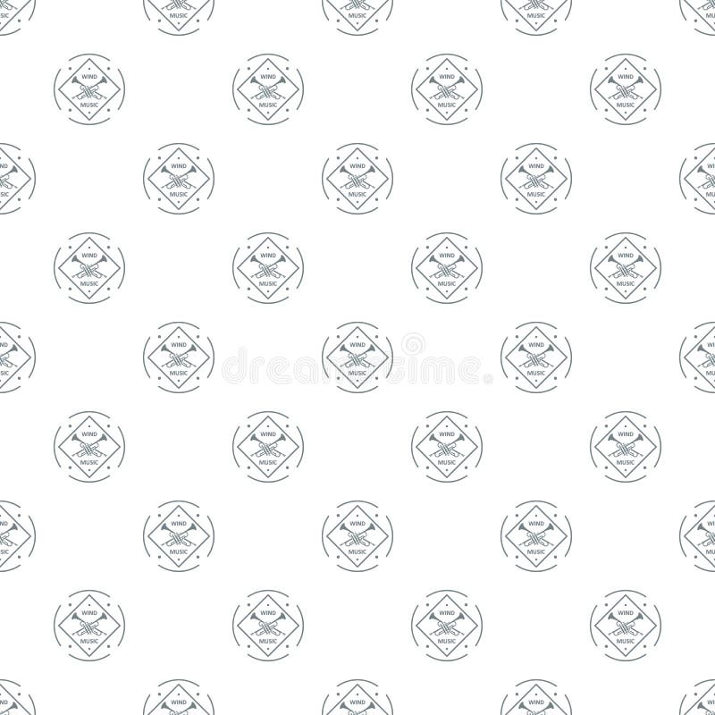 Vector musical del modelo de la trompeta inconsútil stock de ilustración Vector musical del modelo de la trompeta inconsútil stock de ilustración