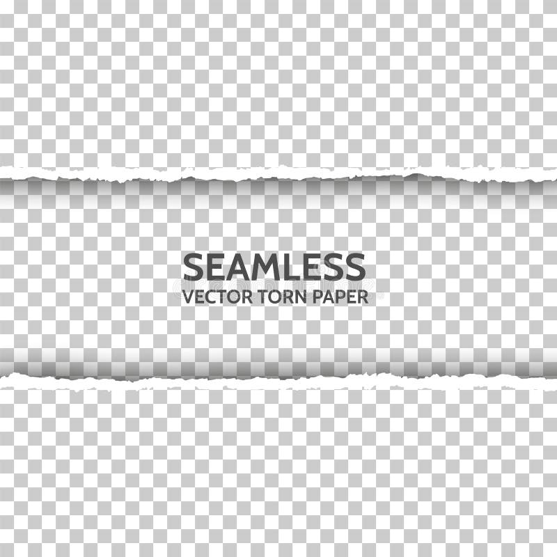 Vector naadloos gescheurd document vector illustratie Vector naadloos gescheurd document vector illustratie