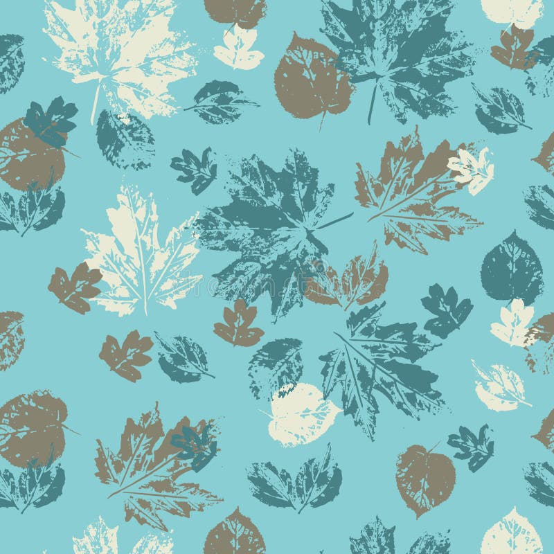 Vector naadloos patroon met acrylbladdrukken royalty-vrije illustratie Vector naadloos patroon met acrylbladdrukken royalty-vrije illustratie