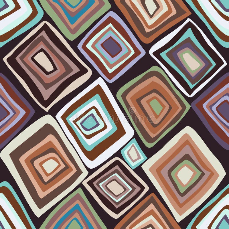 Vector naadloos patroon met multicolored diamanten royalty-vrije illustratie Vector naadloos patroon met multicolored diamanten royalty-vrije illustratie