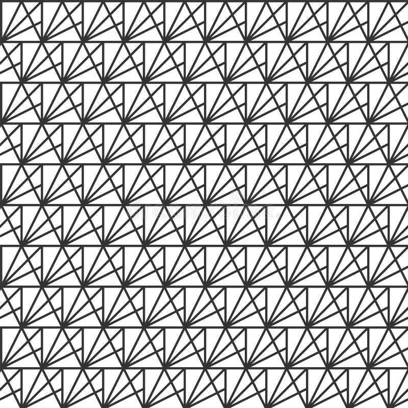 Vector naadloos patroon moderne modieuze textuur Het herhalen van geometrische tegels van gestreepte driehoeken Achtergrond voor vector illustratie Vector naadloos patroon moderne modieuze textuur Het herhalen van geometrische tegels van gestreepte driehoeken Achtergrond voor vector illustratie
