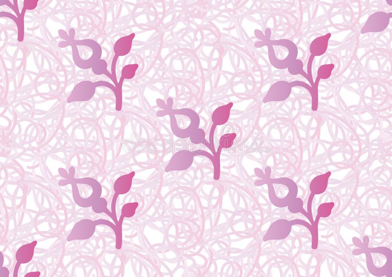Vector naadloos patroon van gestileerd bloemenmotief royalty-vrije illustratie Vector naadloos patroon van gestileerd bloemenmotief royalty-vrije illustratie