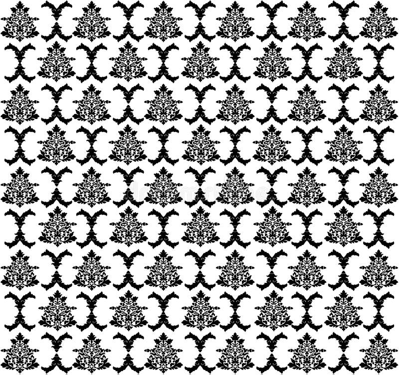 Vector. Naadloos rococo patroon royalty-vrije illustratie Vector. Naadloos rococo patroon royalty-vrije illustratie