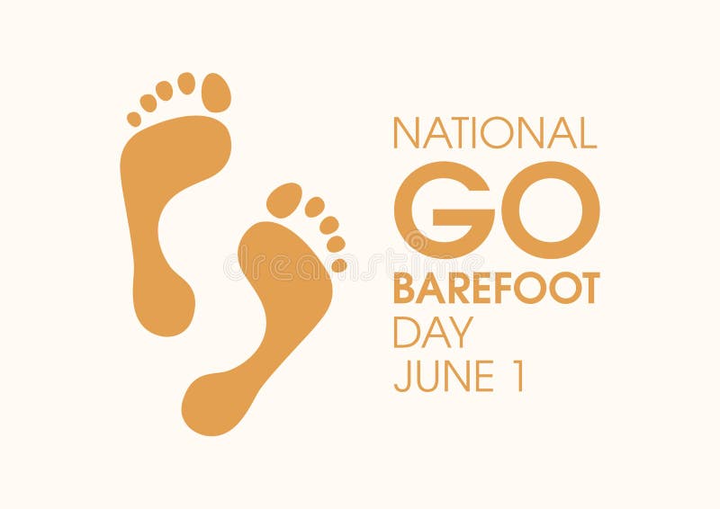 Human footprint silhouette icon vector. Adult footprint orange silhouette vector. Go Barefoot Day Poster, June 1. Important day. Human footprint silhouette icon vector. Adult footprint orange silhouette vector. Go Barefoot Day Poster, June 1. Important day