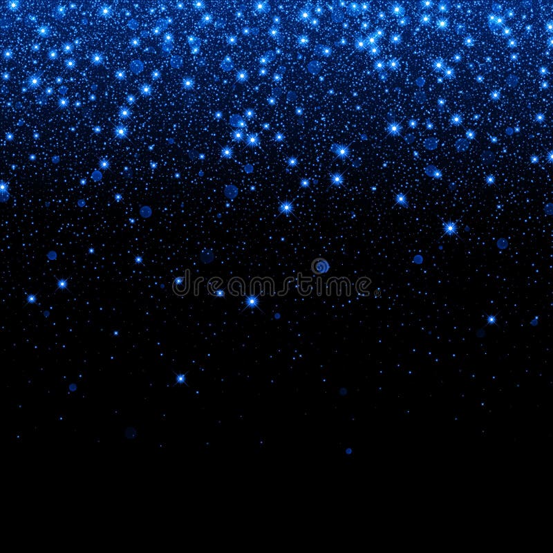 Vector Neon Blue Glitter Particles Background Effect Stock Illustration ...