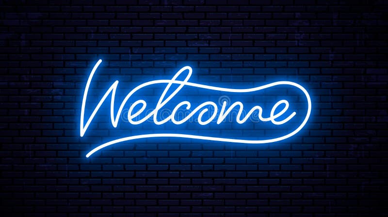 Neon Font Welcome Stock Illustrations – 1,057 Neon Font Welcome Stock ...