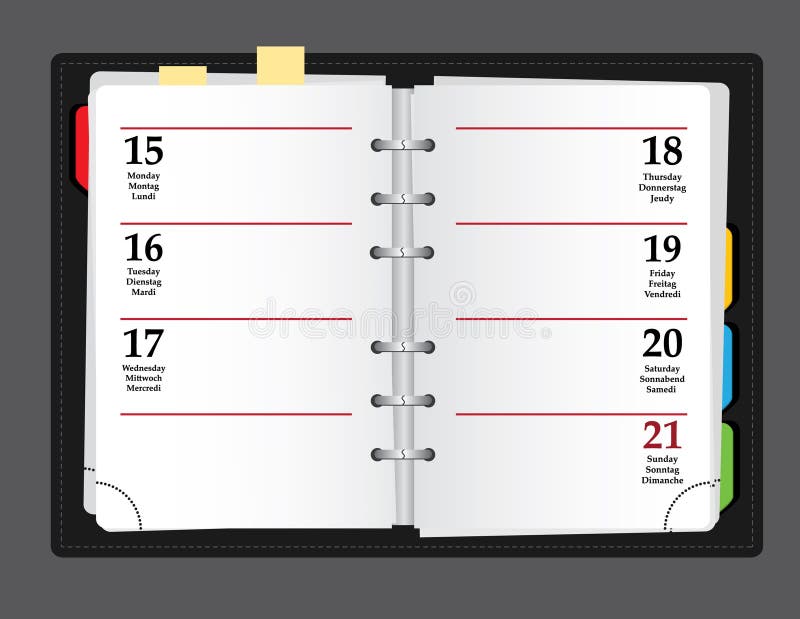 Vector notebook stock illustration