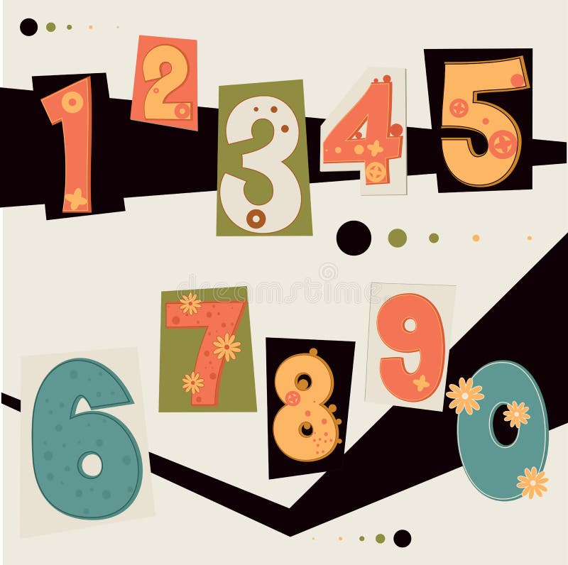 Vector number candles stock vector. Illustration of celebration - 28565148