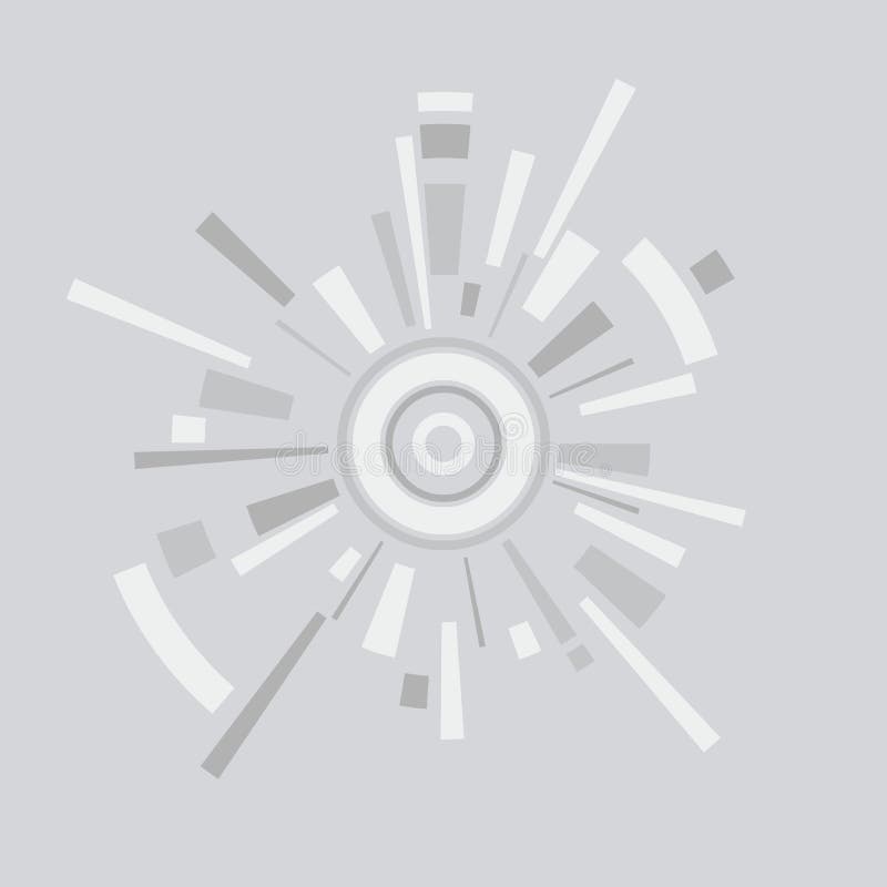 Vector o fundo abstrato do círculo com linhas e círculos ilustração stock Vector o fundo abstrato do círculo com linhas e círculos ilustração stock