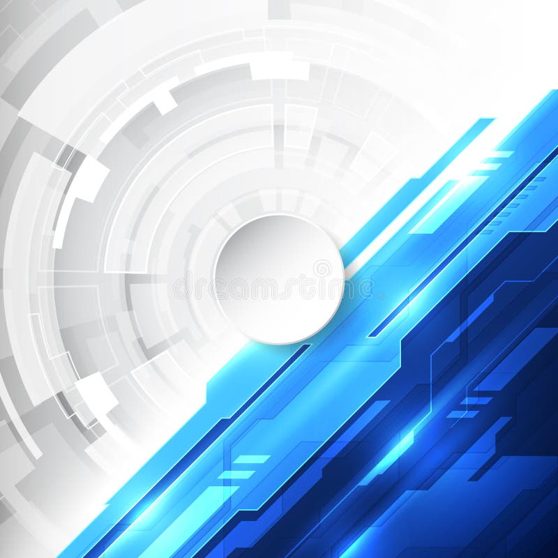 Vector o fundo azul alto futurista abstrato da cor da tecnologia digital, Web da ilustração
