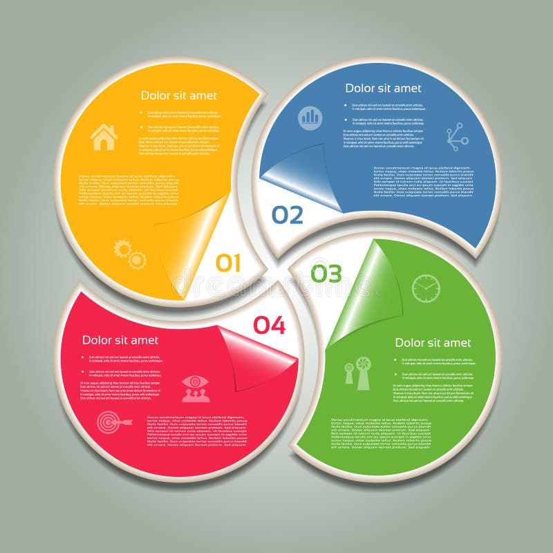 Fundo de Progresso Vetorial / Escolha ou Versão do Produto ilustração stock