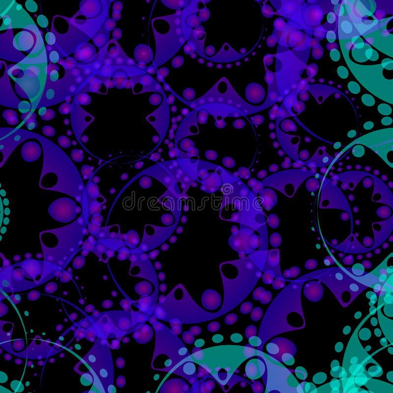 Vector o teste padrão brilhante abstrato de tentáculos azuis e azuis e de fl ilustração royalty free Vector o teste padrão brilhante abstrato de tentáculos azuis e azuis e de fl ilustração royalty free