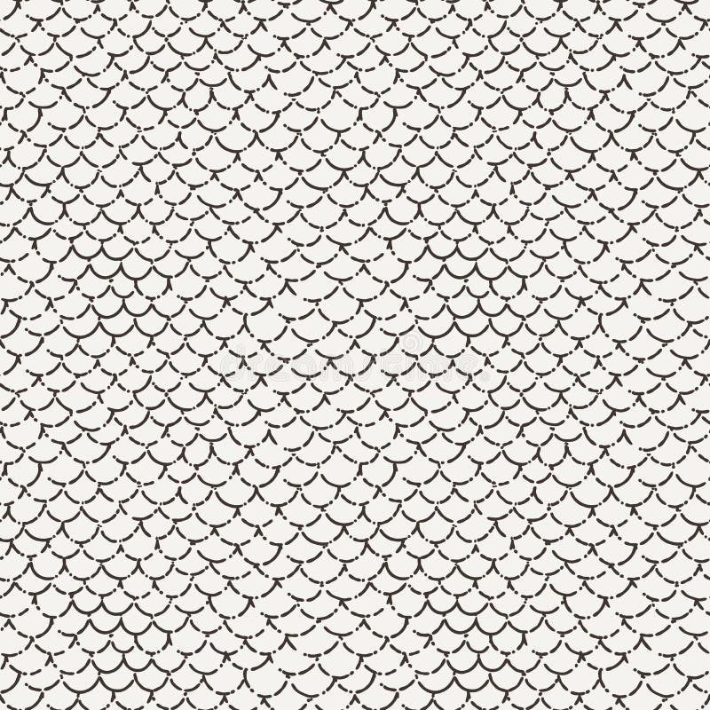 Vector o teste padrão ondulado sem emenda abstrato no estilo da escala de peixes ilustração do vetor Vector o teste padrão ondulado sem emenda abstrato no estilo da escala de peixes ilustração do vetor