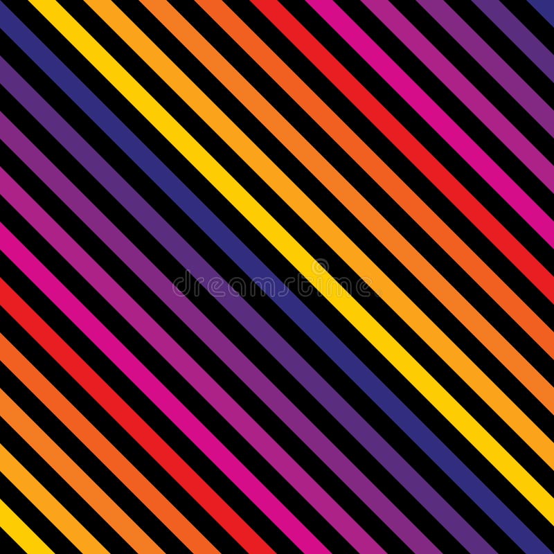 Vector o teste padrão sem emenda das listras da diagonal em cores brilhantes 80 retros, s 90, s ilustração royalty free Vector o teste padrão sem emenda das listras da diagonal em cores brilhantes 80 retros, s 90, s ilustração royalty free