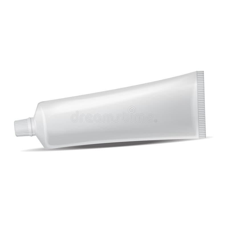 Vector o tubo plástico para a medicina ou os cosméticos - dentífrico, creme, gel, cuidados com a pele Molde de empacotamento do m ilustração do vetor Vector o tubo plástico para a medicina ou os cosméticos - dentífrico, creme, gel, cuidados com a pele Molde de empacotamento do m ilustração do vetor