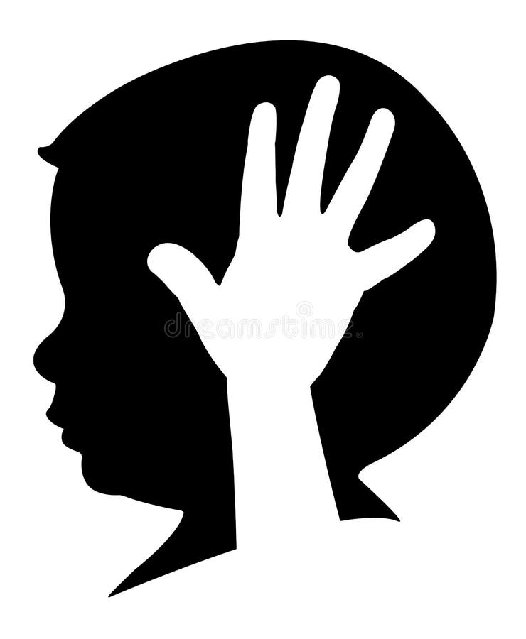 Ícone do vetor do controle do cérebro humano ilustração stock Ícone do vetor do controle do cérebro humano ilustração stock