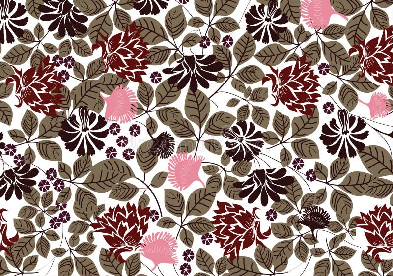Vector - old fashion nature wallpaper stock illustration